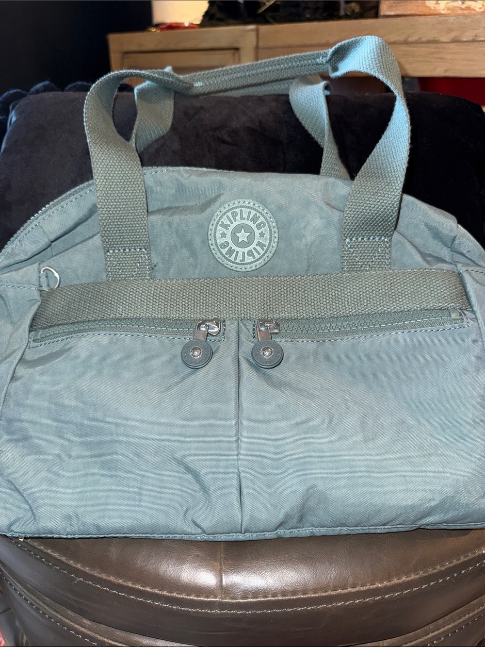 Kipling Dusty Teal/Green Duffel Bag